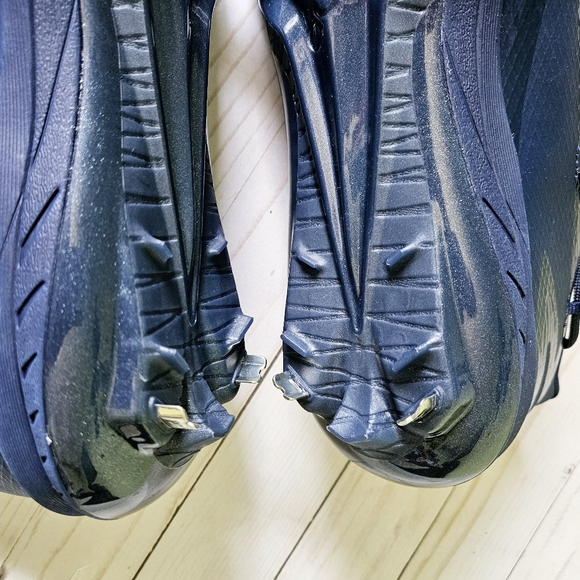 New Adidas adizero Afterburner Metal Baseball Cleats Men Size 15 Navy Bl… - Picture 9 of 13